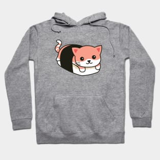 Cute Sushi Cat Roll Drawing Hoodie